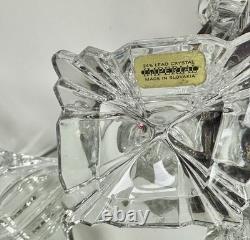 Crystal Glass Taper Candle Holders Mixed Vintage 8 Piece Centerpiece