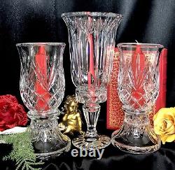 Crystal Hurricane Candle Holders Mixed Lot Wedding Centerpiece Mantle Decor 3