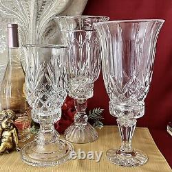 Crystal Hurricane Candle Holders Mixed Lot Wedding Centerpiece Mantle Decor 3