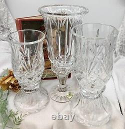 Crystal Hurricane Candle Holders Mixed Lot Wedding Centerpiece Mantle Decor 3