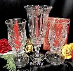 Crystal Hurricane Candle Holders Mixed Lot Wedding Centerpiece Mantle Decor 3