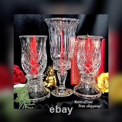 Crystal Hurricane Candle Holders Mixed Lot Wedding Centerpiece Mantle Decor 3