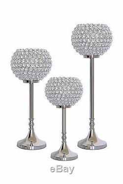 Crystal Pillar Candle Holder Wedding Table Centerpieces Home Decor Gifts