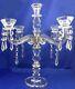 Crystal Candle Holder Beaded Table Chandelier / Home Decorative