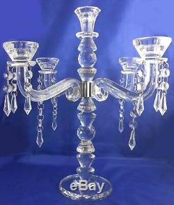 Crystal candle holder beaded table chandelier / home decorative
