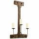 Cyan Design 09765 Rustic Tallulah Iron & Wood Sconce Candle Holder