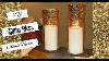 Diy How To Make A Glitter Vase Candle Holder Wedding Centerpieces Headtable Pillar Candles
