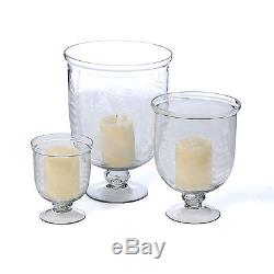 Darby Home Co Woodland Ferns Hurricane Candleholders Set of 3