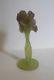Daum France Pate De Verre Art Glass Flower Candle Holder