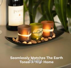 Dawhud Direct Decorative Votive Candle Holders, Vintage Decor Flameless Candlesc