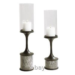 Deane 22 Inch Candleholder (Set of 2) 4.75 inches wide by 4.75 inches deep