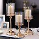 Delicate Glass Candle Holders Candlestick Romantic Table Centerpiece Home Decors