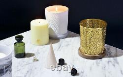 Diptyque Le Bazar Plumage White Biscuit Candle Holder with Marble Candle Stand