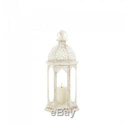 Distressed 15.8in Tall Lantern Candle Holder Wedding Centerpiece