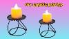 Diy Candle Holder Tea Light Candle Holder Making From Bangles Shaheen Sk