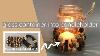 Diy Glass Container Upcycling Beaded Candle Holder