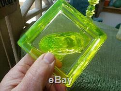 Dolphin Canary Candlesticks By Imperial Glass From Sandwich Glass Mold For Mma