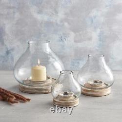 Dome Candle Holder Medium Size 5.5in Dia x 7in H, 2.5in Dia Opening
