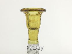 Duncan & Miller Art Deco glass candle holders SPIRAL FLUTES blank #40 1924-30s