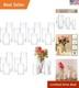 Durable 18 Piece Clear Glass Candle Holders Ideal For Modern Centerpieces