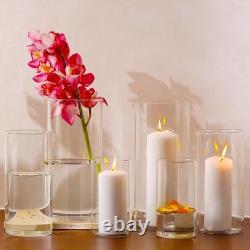 Durable 18 Piece Clear Glass Candle Holders Ideal for Modern Centerpieces
