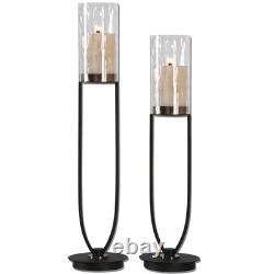 Durga 30.5 inch Iron Work Candle Holders (Set of 2) Accessories Uttermost