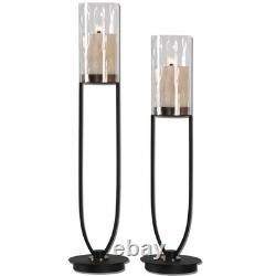 Durga 30.5 inch Iron Work Candle Holders (Set of 2) Accessories Uttermost