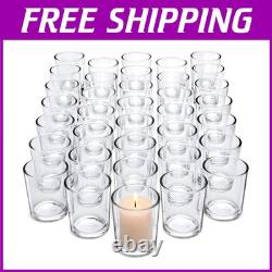 Elegant Glass Candle Holders for Christmas & Weddings