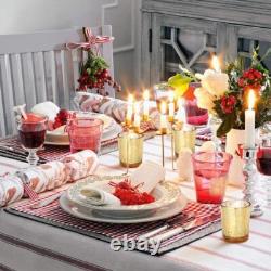 Elegant Mercury Glass Gold Candle Holders Set 72pcs for Stunning Centerpieces
