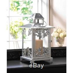 Elegant Silver Old Fashioned Lantern 10-Piece Lot Candle Holder Centerpieces