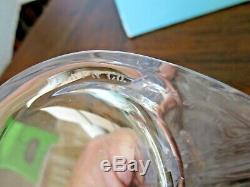 Elsa Peretti for Tiffany BONE 9.5 CANDLESTICKS Crystal Clear SIGNED Rare Pair