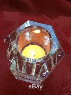 FLAWLESS Exquisite BACCARAT Crystal PEN PENCIL VOTIVE CANDLE HOLDER
