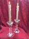 Flawless Exquisite Baccarat France Pair Vega Crystal Candlestick Candle Holders