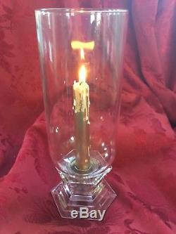 FLAWLESS Exquisite BACCARAT ORSAY Crystal HURRICANE CANDLESTICK CANDLE HOLDER