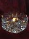 Flawless Stunning La Vida Germany Crystal Ice Votive Candle Holder Plate Warmer