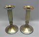 Fine Pair Of Signed Tiffany Favrile Art Glass Candle Holders C. 1910 Antique