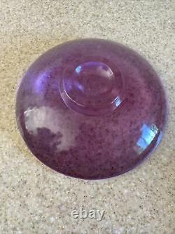 Fire & Light Glass Gorgeous Lavender 8+ Lbs. Heavy Footed Candle Holder