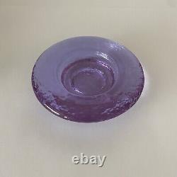 Fire and Light Lavender Neodymium Recycled Glass Wine Caddy/Candle Holder