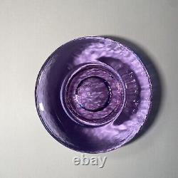 Fire and Light Lavender Neodymium Recycled Glass Wine Caddy/Candle Holder