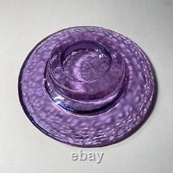 Fire and Light Lavender Neodymium Recycled Glass Wine Caddy/Candle Holder