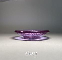 Fire and Light Lavender Neodymium Recycled Glass Wine Caddy/Candle Holder