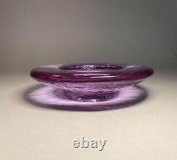 Fire and Light Lavender Neodymium Recycled Glass Wine Caddy/Candle Holder