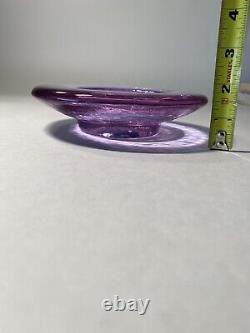 Fire and Light Lavender Neodymium Recycled Glass Wine Caddy/Candle Holder