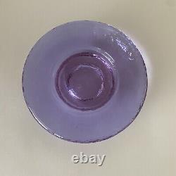 Fire and Light Lavender Neodymium Recycled Glass Wine Caddy/Candle Holder