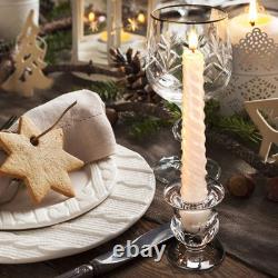 Foaincore 72 Pack Glass Candlestick Holders Bulk 2.5 Inch Taper Candle Holder