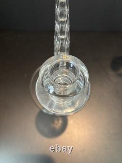 Fostoria Clear Glass Plume Candle Holders Set Of 2