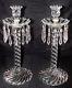 Fostoria Colony Eiffel Tower Candle Holders (2)