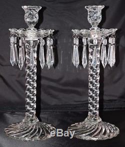 Fostoria Colony Eiffel Tower Candle Holders (2)