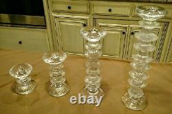 Four Vintage Festivo Timo Sarpaneva Iittala Finland Ring Candleholders. Finnish