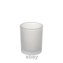 Frosted GLASS Candle VOTIVE HOLDERS for Wedding Centerpieces Table Decorations